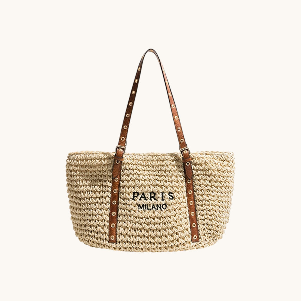 Minimalist Straw Bag
