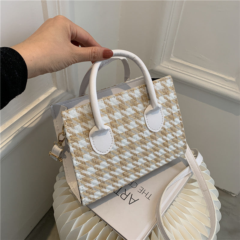 Plaid Handbag Women's Casual Crossbody Bag