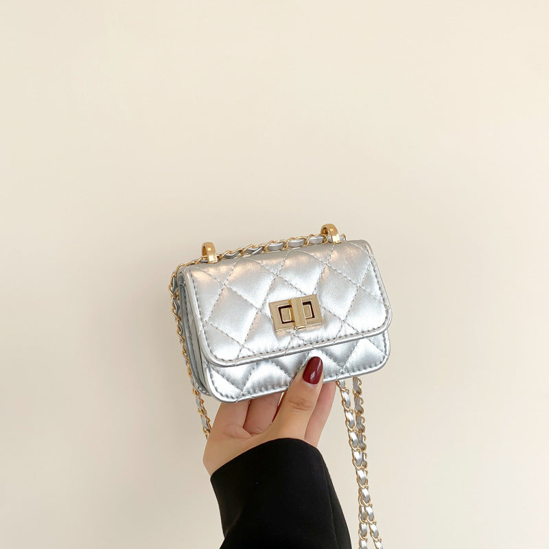 Fashionable Lock-Clasp Chain Bag For Women