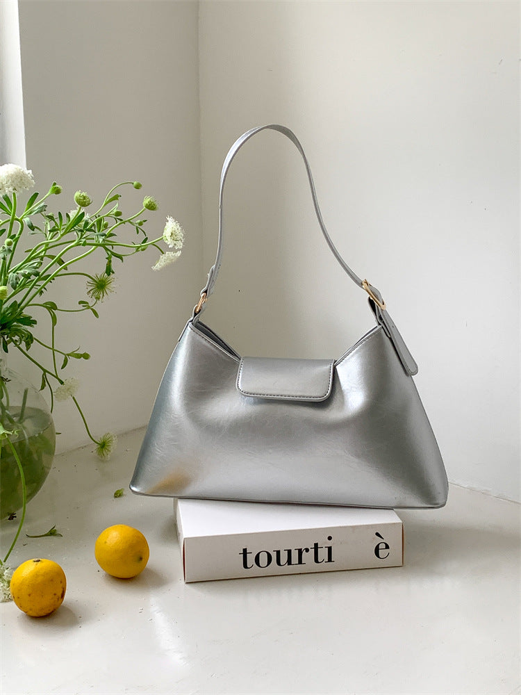 Korean-Style PU Shoulder Bag For Women