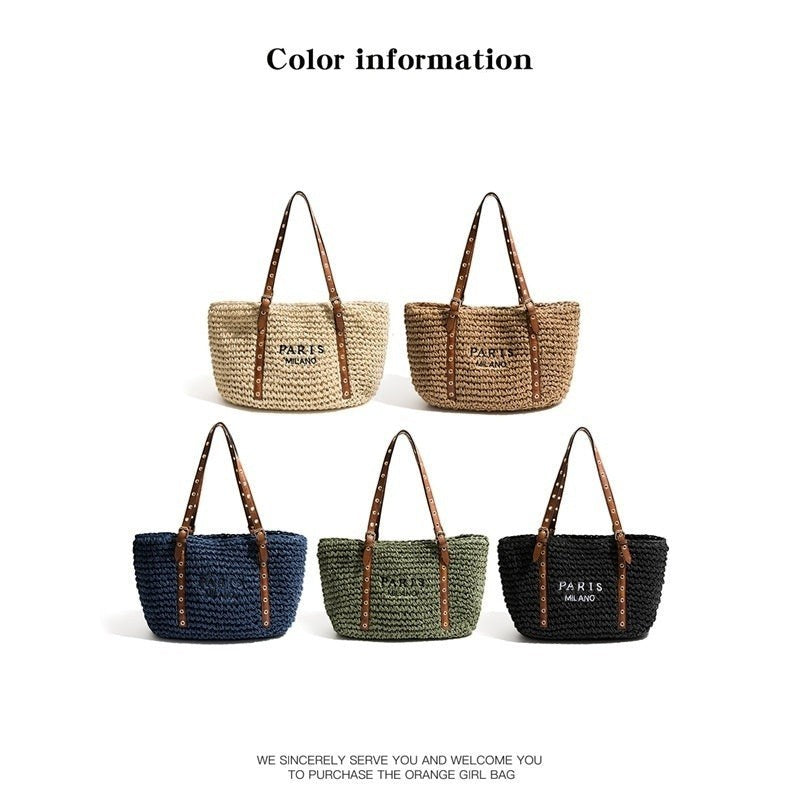 Minimalist Straw Bag