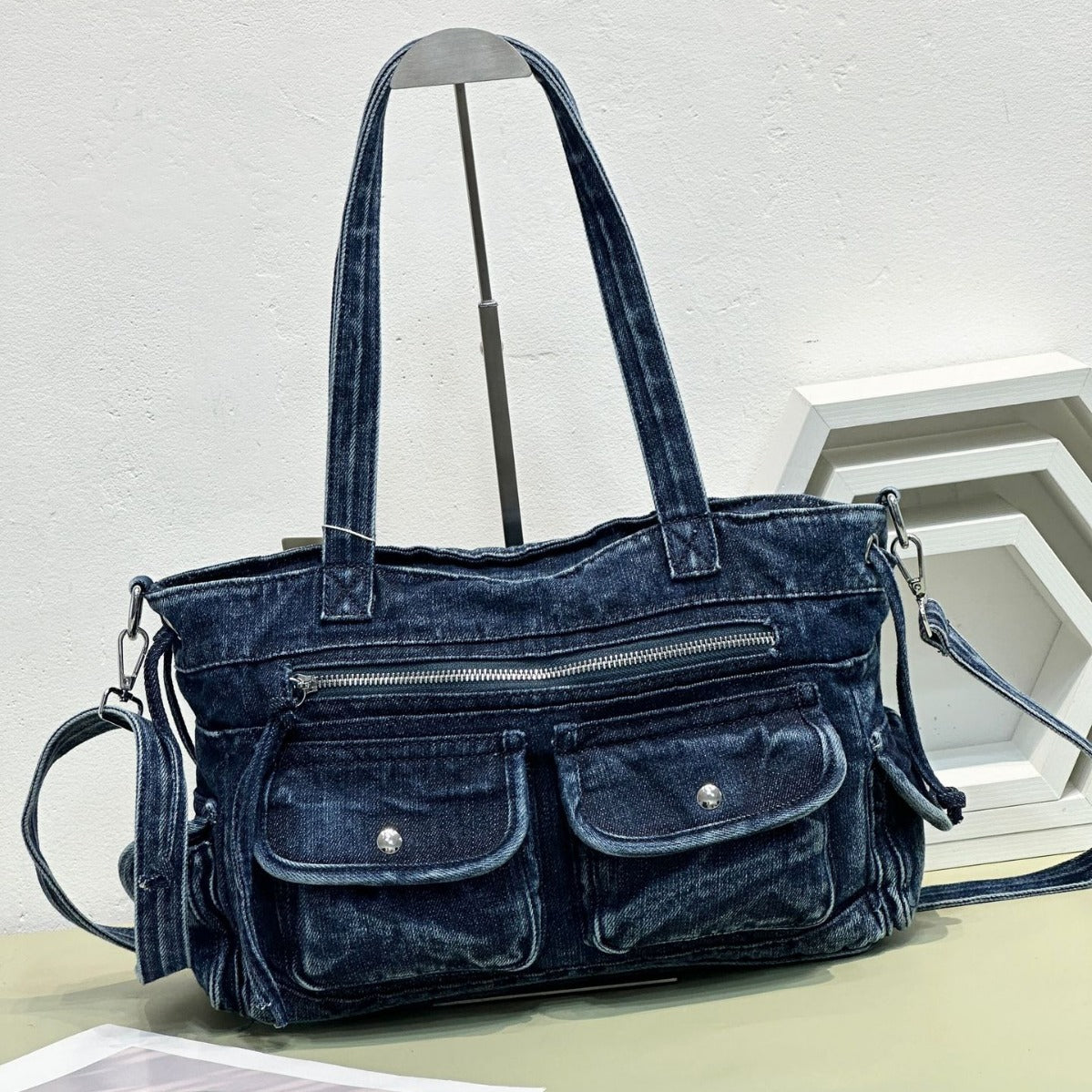 New York Denim Womens Shoulder Bag