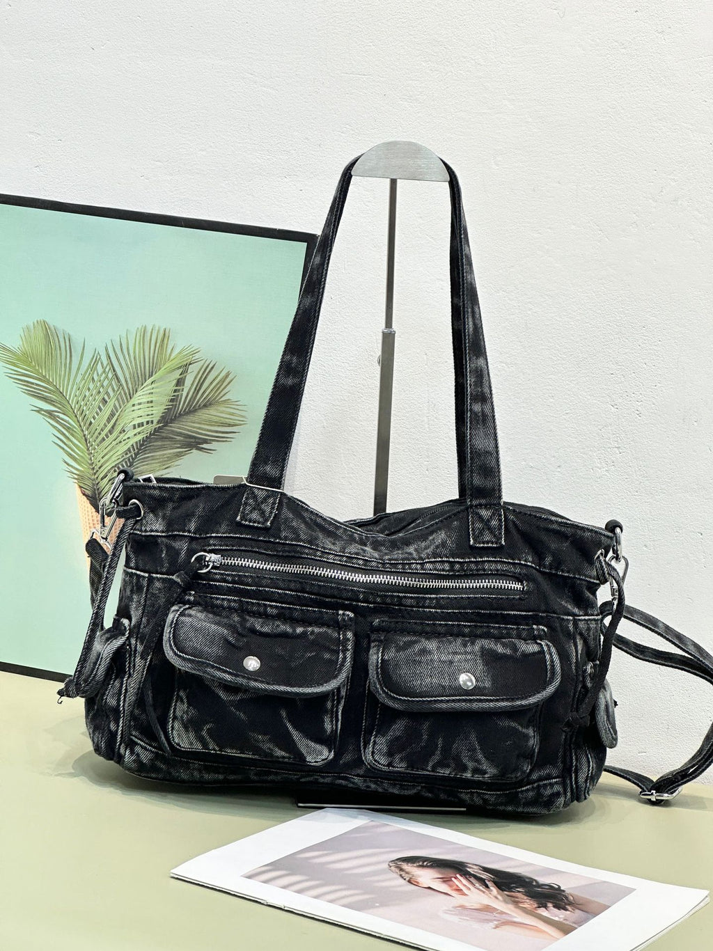 New York Denim Womens Shoulder Bag
