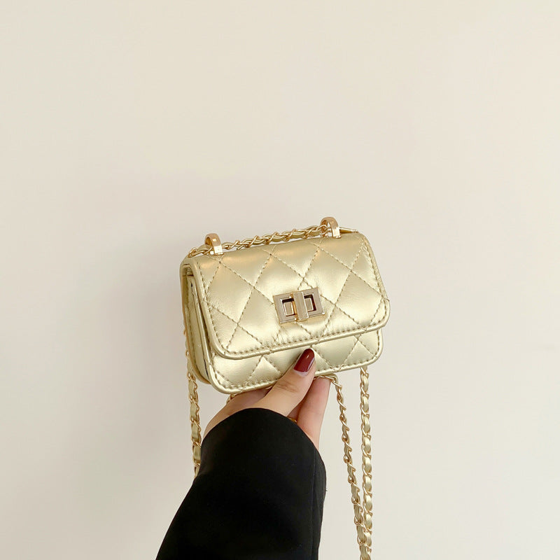 Fashionable Lock-Clasp Chain Bag For Women