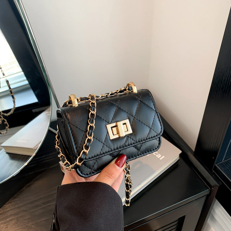 Fashionable Lock-Clasp Chain Bag For Women