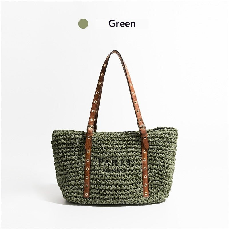 Minimalist Straw Bag
