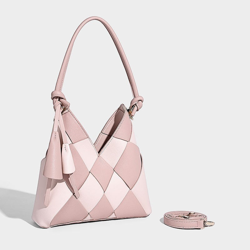 Niche Woven Patchwork Bag