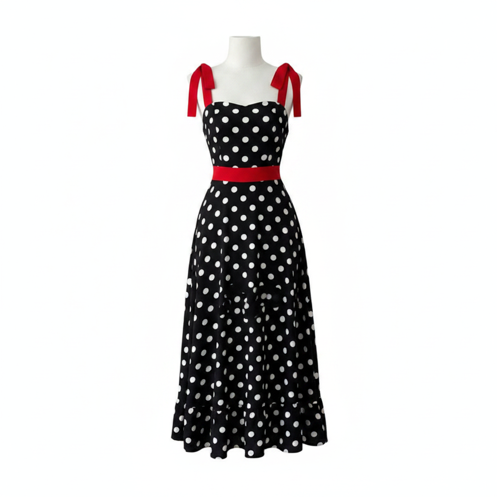 Womens French-style Long Slip Casual Dress