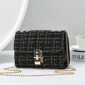 Versatile Gold Silk Contrast Color Bag
