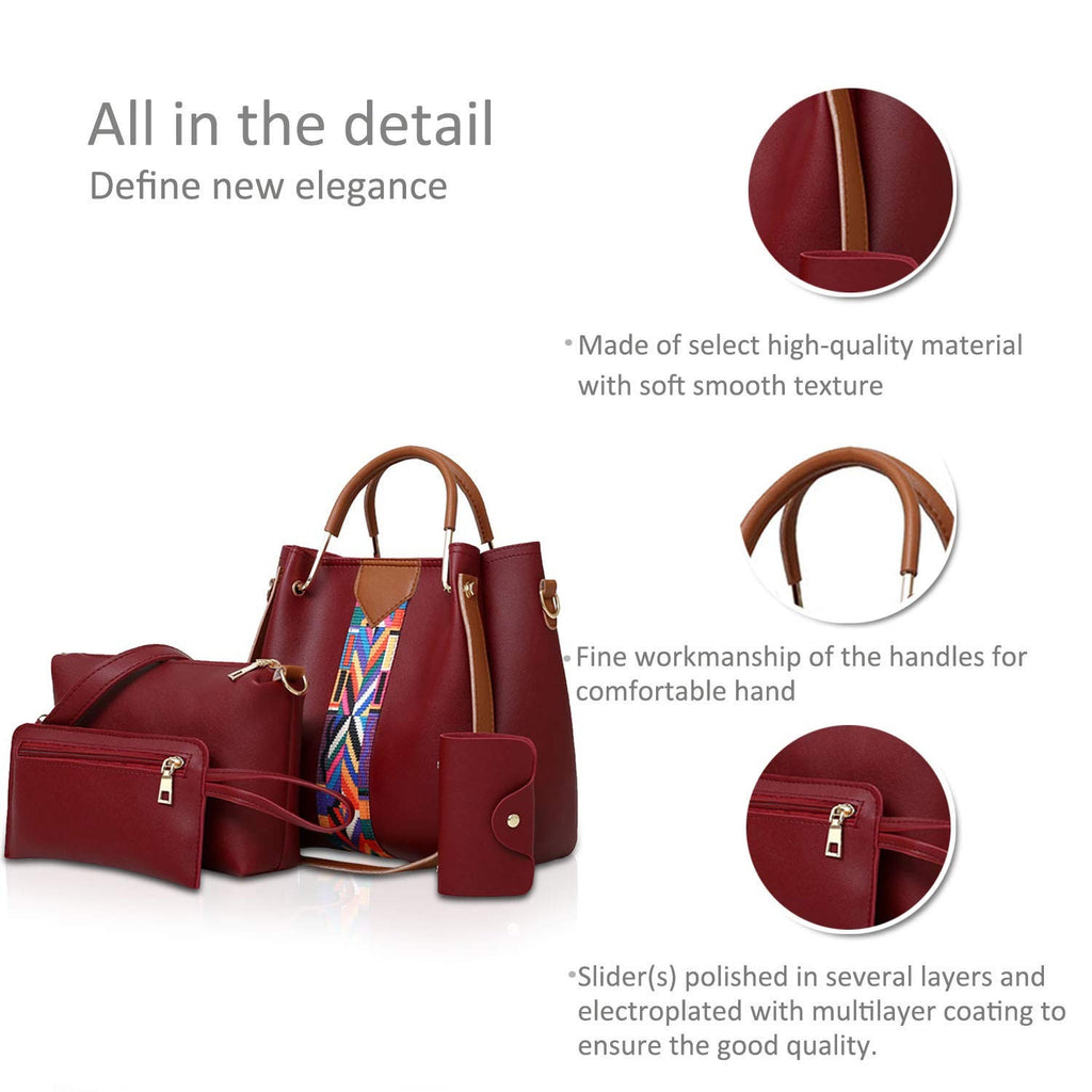 4 Pcs Handbags For Ladies