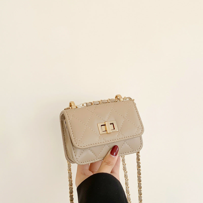 Fashionable Lock-Clasp Chain Bag For Women