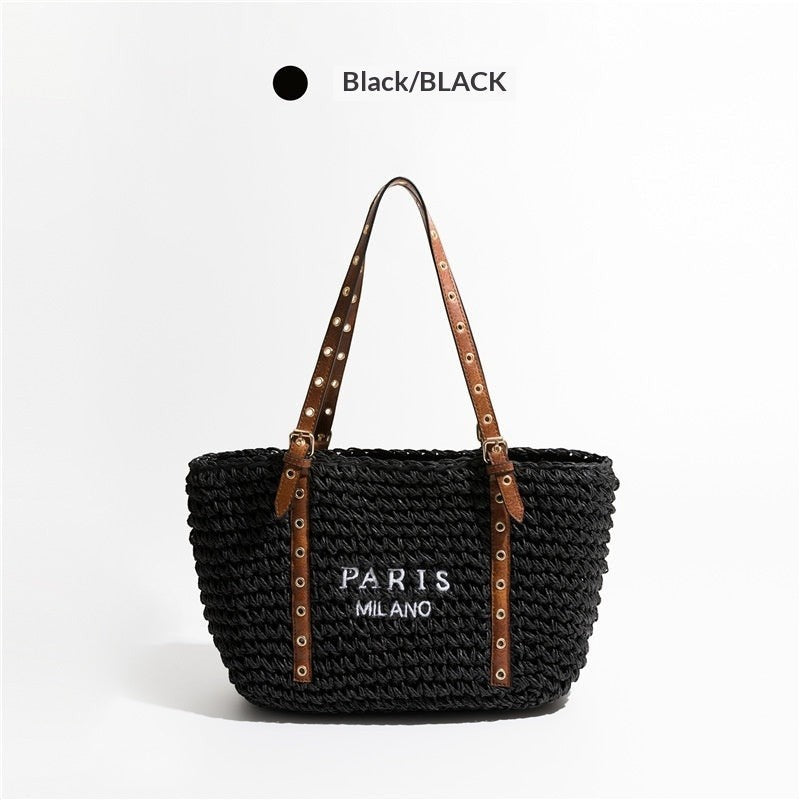 Minimalist Straw Bag